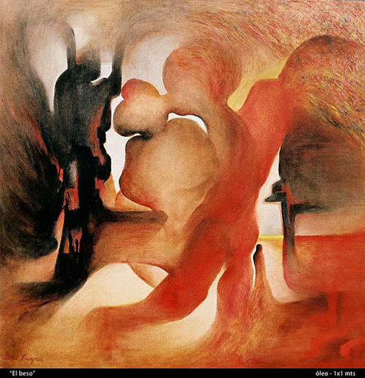 El beso Oil Canvas