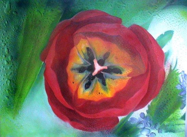 Flor3 Oil Canvas Floral Painting