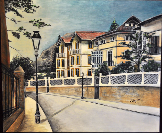 Paseo de Reding-Málaga Acrylic Canvas Landscaping