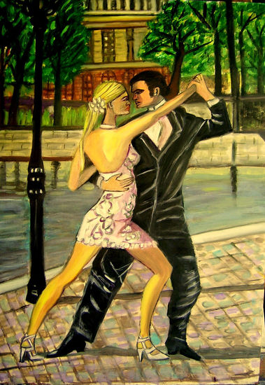 tANGO Óleo Lienzo Figura