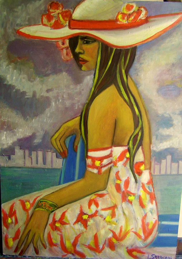 MUJER EN LA PLAYA