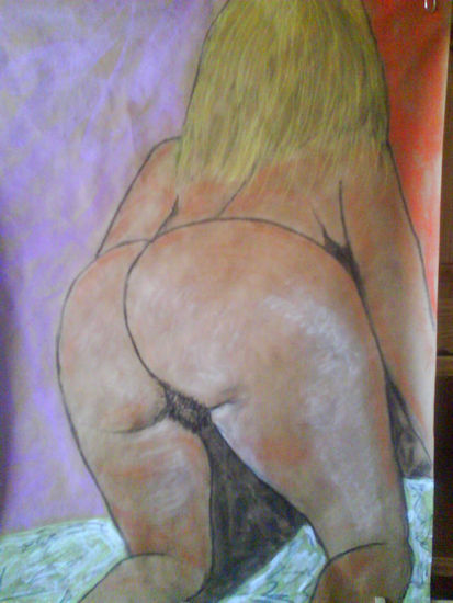 sin título (3) Pastel Paper Figure Painting