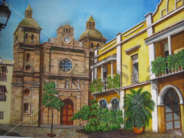 Iglesia de San Pedro Claver (Sector Amurallado Cartagena de Indias) Watercolour Paper Others