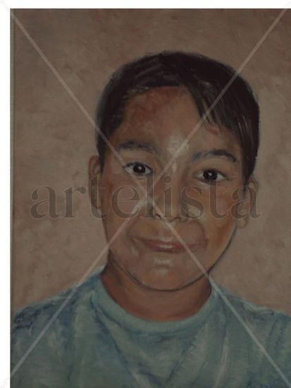 RETRATO DE  SANTI Oil Canvas Portrait