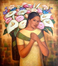 La mujer de las flores