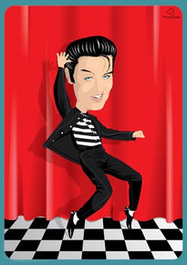 Caricatura Elvis...