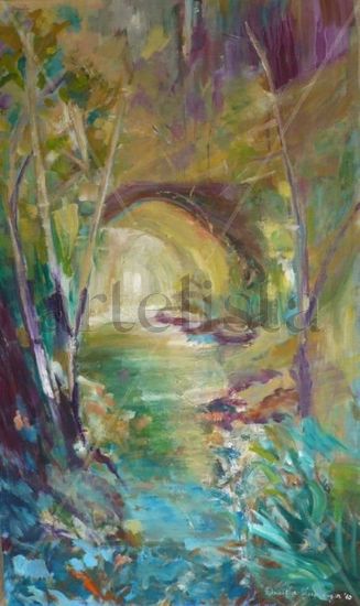 A traves del tunel Oil Canvas Landscaping