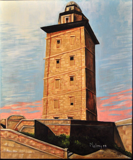 Torre de Hércules Acrylic Canvas Landscaping