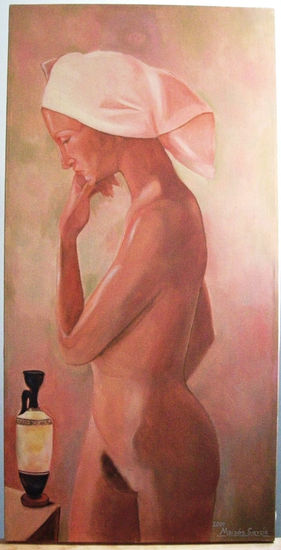 Mujer de perfil Oil Canvas Figure Painting