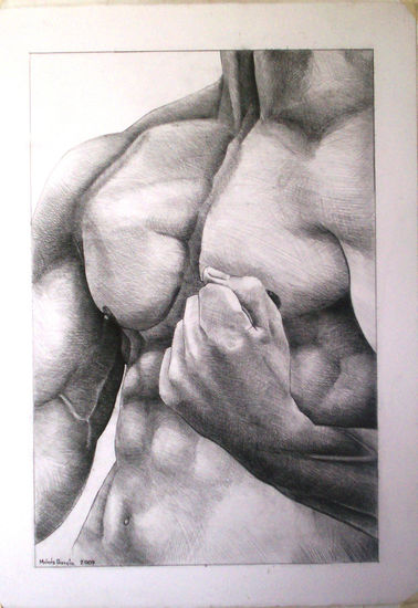 Torso masculino Grafito