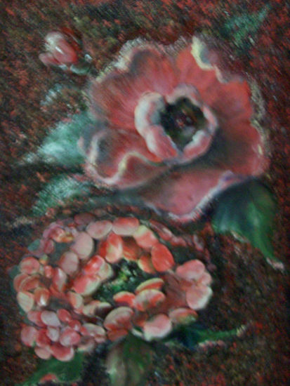 Flores. desde mar Oil Canvas Landscaping