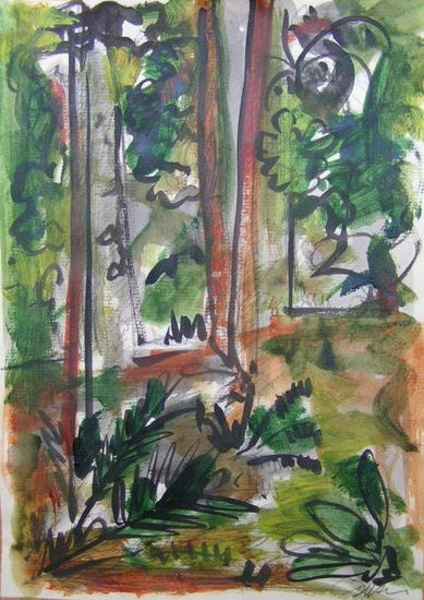 Selva ayer 1 Acrylic Paper Landscaping