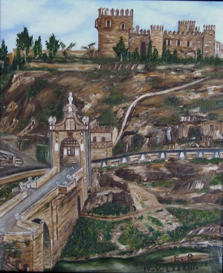 Puente de Toledo Óleo Lienzo Paisaje