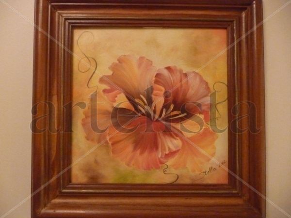 ROSA CHINA Oil Canvas Floral Painting