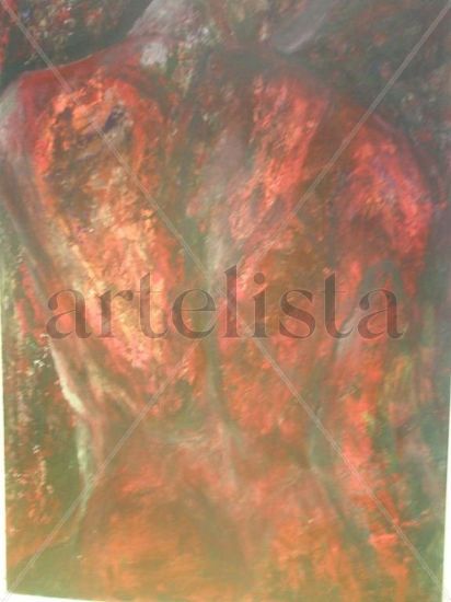 DE ESPALDAS A LA REALIDAD Acrylic Panel Figure Painting