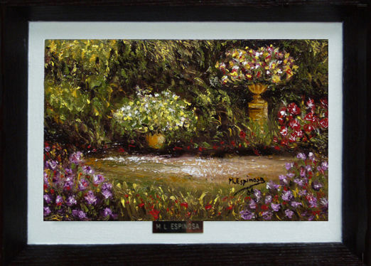 Rincón de flores Oil Canvas