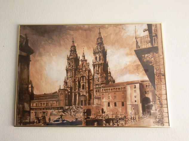 Catedral de Santiago de Compostela Oil Canvas Landscaping