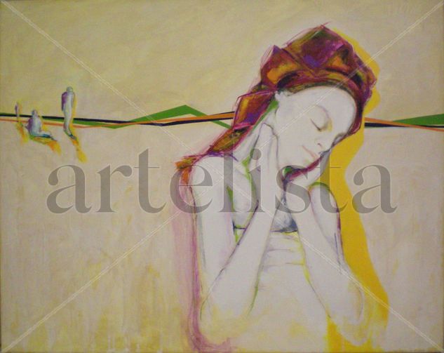 Horizontes quebrados Acrylic Canvas Figure Painting