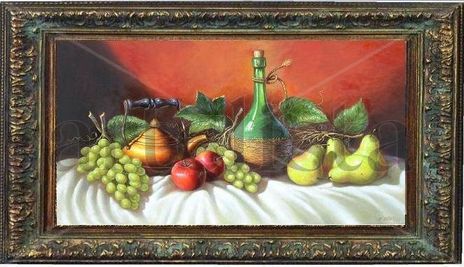Bodegon con uvas...