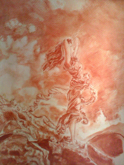 Dama al viento