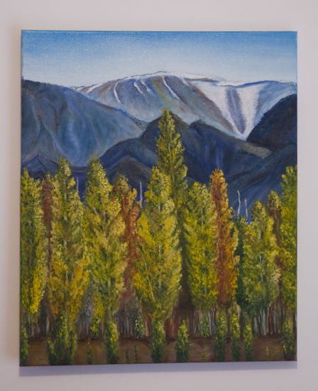 "Otoño en Mendoza" Oil Canvas Landscaping