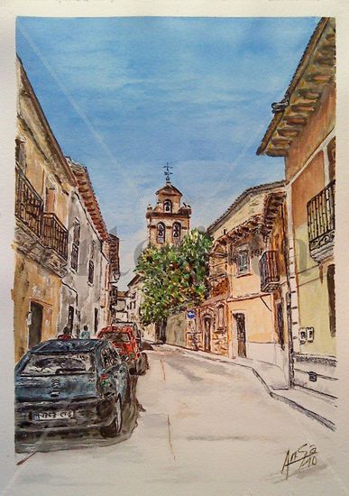 Hospital de Mater Dei (Tordesillas) Watercolour Paper Landscaping