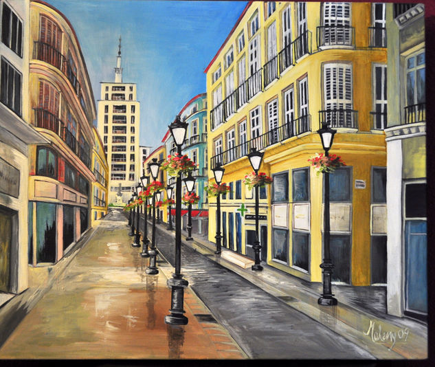 Calle Larios-Málaga Acrylic Canvas Landscaping