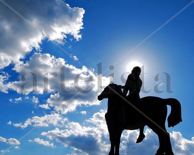 Riding a horse