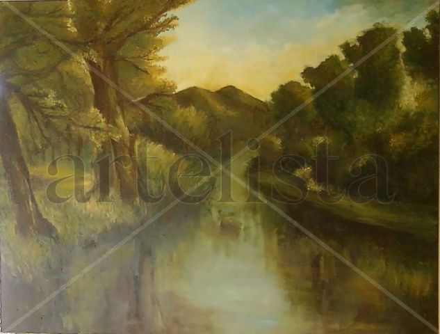 Camino de aqua Oil Canvas Landscaping