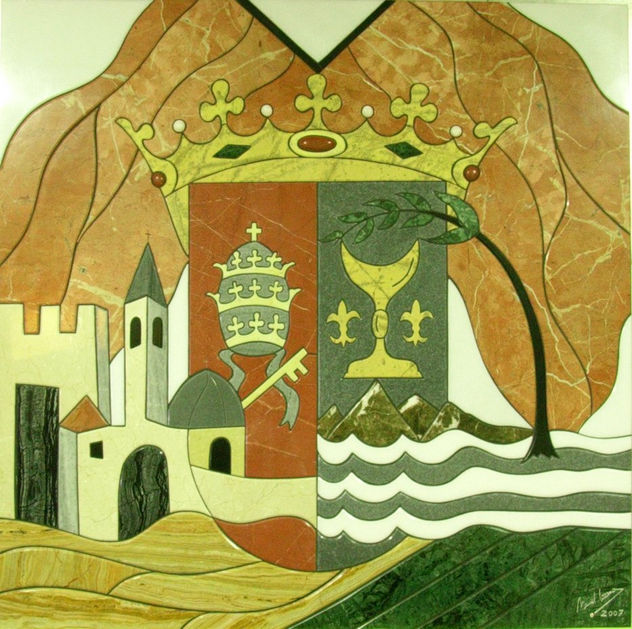 Escudo de Granja de Rocamora.