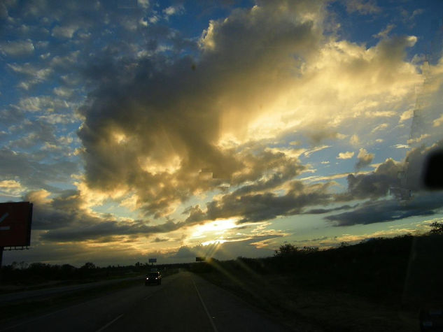 ''Atardecer en carretera'' Nature Color (Digital)