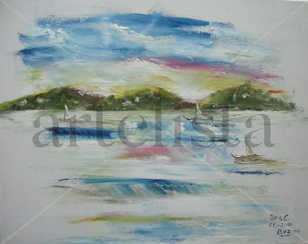 BUZIOS - BRASIL ll Oil Canvas Marine Painting