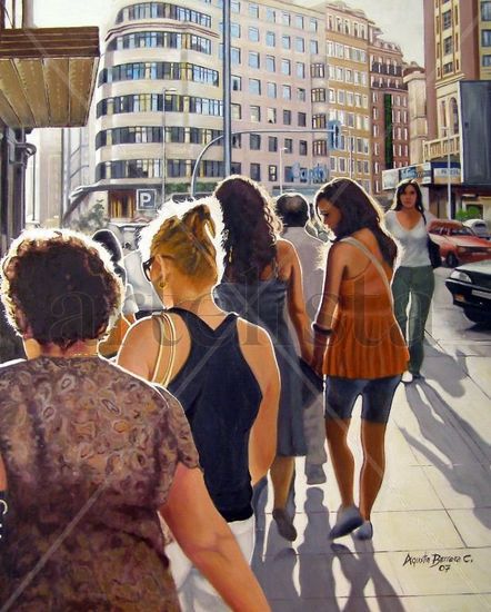 Gran Via Oil Canvas Landscaping