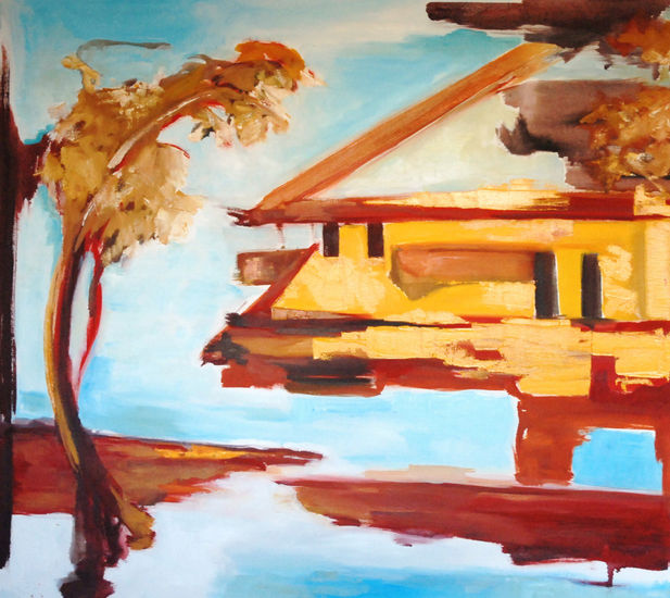 Fachada 1 Oil Canvas Landscaping