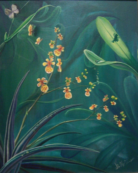 Orquideas Oil Canvas Landscaping