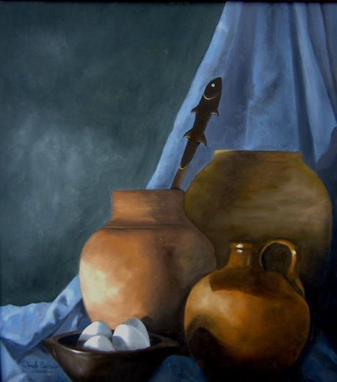 cacharros Oil Canvas Still Life Paintings