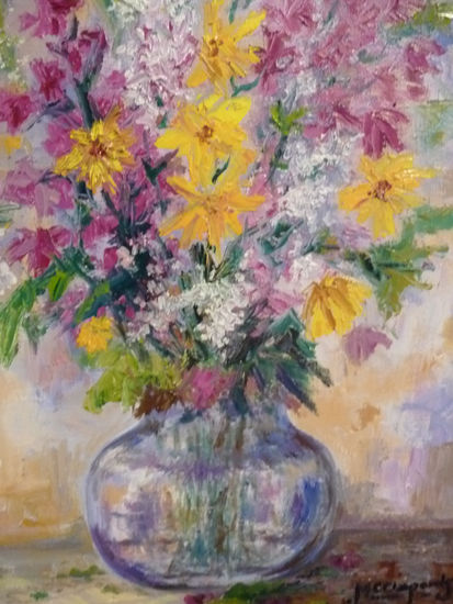 Flors Oil Canvas Floral Painting