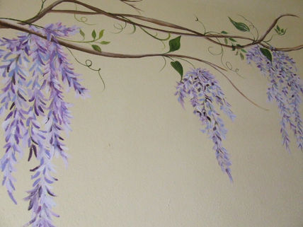 Flores en el lavadero
