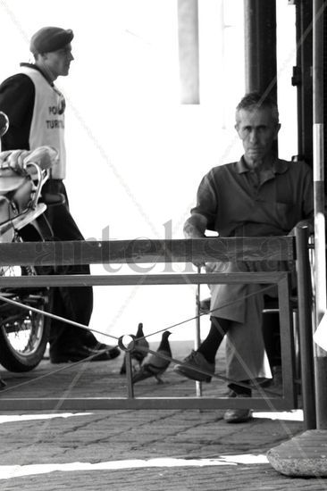 Mercado de Montevideo Portrait Black and White (Digital)