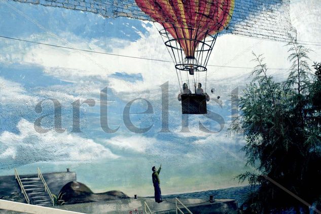 paisaje con globo aerostatico 2. 