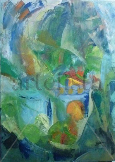 NATURALEZA CON NARANJA Oil Canvas Still Life Paintings