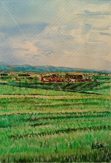 Campo de los Oteros Watercolour Paper Landscaping