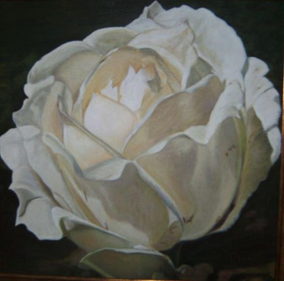 Rosa Oil Canvas Floral Painting