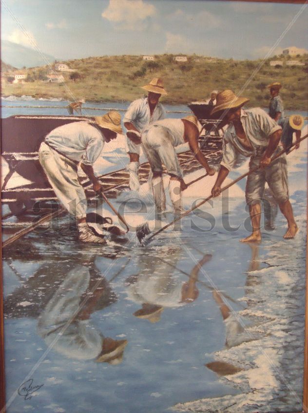 Trabajadores de las salinas