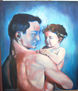 Figura masculina con niño