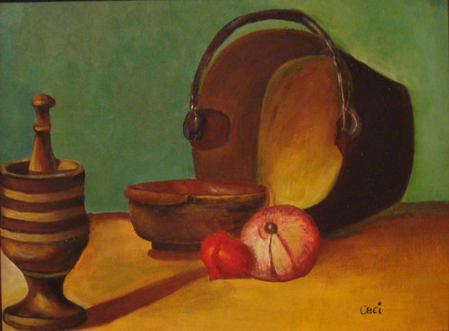 Naturaleza muerta I Oil Paper Still Life Paintings