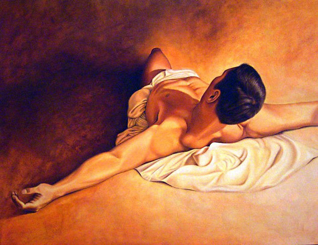 Descenso Oil Canvas Figure Painting