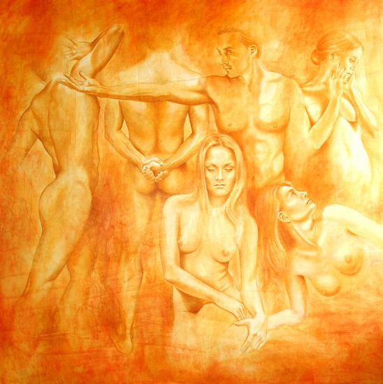 Los que son Oil Canvas Figure Painting