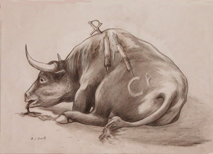 Toro agonizante 3