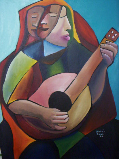 guitarriste de mi atma Acrylic Canvas